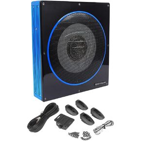 Rockville RW10CA 10" 2-Ohm Slim Powered Under-Seat Car Subwoofer | 800W Peak, 200W RMS, Bass Knob, Auto Turn-On, Variable LPF, Bass Boost, Phase Switch, Deep Bass in Saudi Arabia