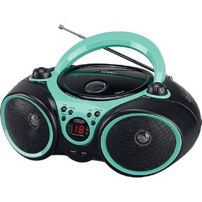 Jensen CD-490 مشغل أقراص مضغوطة رياضي محمول مع راديو AM/FM وخط Aux ومقبس سماعة الرأس (ألوان إصدار محدود) (أكوا تيل) in Kuwait