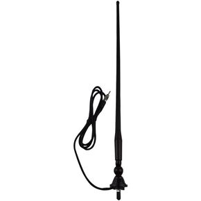 Herdio Waterproof Marine Antenna Rubber Duck Dipole Flexible Mast FM AM Antenna for Boat Radio Car ATV UTV RZR SPA-Black