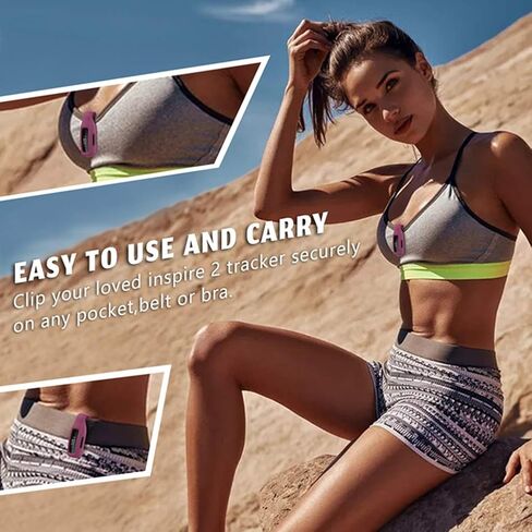 EverAct Clip Compatible with Fitbit Inspire 2 - Silicone Holder case (10 Pack) in Kuwait