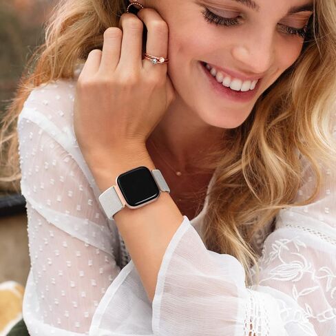 حزام نايلون رياضي مرن من DaQin متوافق مع سوار ساعة Fitbit Versa 2 للنساء والرجال، 5 قطع من سوار المعصم ذو الحلقة المنفردة القابلة للتعديل للساعة الذكية Versa/Versa Lite/SE/Fitbit Versa 2 in Saudi Arabia