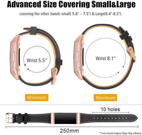 سوار جلدي متوافق مع Fitbit Charge 3/ Charge 4، بديل للأساور الجلدية الأصلية للنساء والرجال in Kuwait