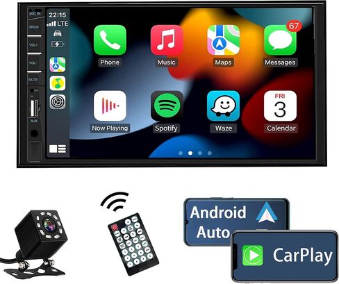 Naifay Car Stereo Double Din Radio with Bluetooth Car Audio Receivers in Kuwait