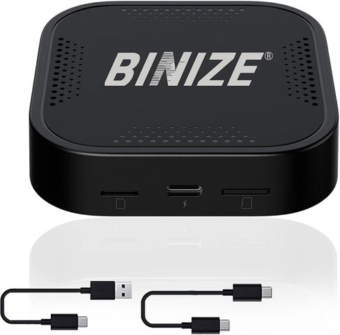 Binize Wireless CarPlay Android AUTO Multimedia Video Box 4G Cellular,4GB+64GB,8Core,Android System,Built-in Navigation,Support SIM&TF Card Bluetooth Only Support Car with OEM Wired CarPlay in Saudi Arabia