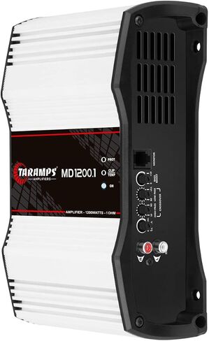 Taramps MD 1200.1 مضخم صوت كامل النطاق 1200 واط RMS 1 أوم 1 قناة مضخم صوت أحادي عالي الكفاءة فئة D، تعزيز صوت السيارة أحادي الكتلة، كروس، أمبير عالي الطاقة in Saudi Arabia