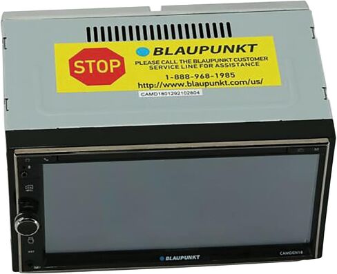 Blaupunkt CAMDEM18 Camden 18 6.9-in. Double-DIN Digital Media Receiver with Bluetooth and Mirror Link, Black in Saudi Arabia