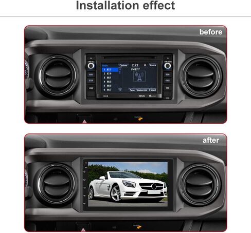 Hikity Double Din Android Car Stereo 7 Inch Touch Screen Car Radio in Dash GPS Navigation Bluetooth FM Radio with Dual USB WiFi Mirror Link for iOS/Android Phones in Kuwait