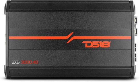 DS18 SXE-1200.4/RD Car Amplifier Stereo Full-Range Class A/B 4-Channel 60x4 RMS @4 OHM 1200 Watts - Powerful and Compact Amp for Speakers in Car Audio System in Kuwait