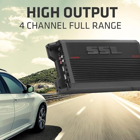 Sound Storm Laboratories CG1202 Charge Series 2 Channel Car Audio Amplifier - 1200 High Output, 2-8 Ohms, High/Low Level Inputs, High/Low Pass Crossover, Bridgeable, Hook Up to Subwoofer for Bass in Saudi Arabia