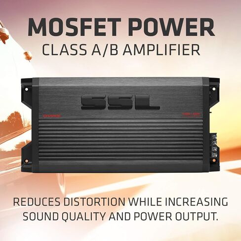 Sound Storm Laboratories CG1202 Charge Series 2 Channel Car Audio Amplifier - 1200 High Output, 2-8 Ohms, High/Low Level Inputs, High/Low Pass Crossover, Bridgeable, Hook Up to Subwoofer for Bass in Saudi Arabia