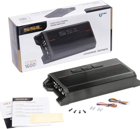 Sound Storm Laboratories CG1202 Charge Series 2 Channel Car Audio Amplifier - 1200 High Output, 2-8 Ohms, High/Low Level Inputs, High/Low Pass Crossover, Bridgeable, Hook Up to Subwoofer for Bass in Saudi Arabia