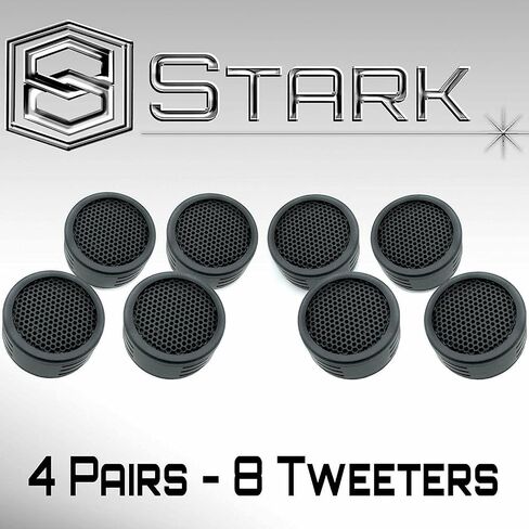Stark Industries High Performance 500 Watt Max Power Neodymium Silk Dome Tweeters - 2 Pairs Super High Frequency Mini Car Audio in Kuwait