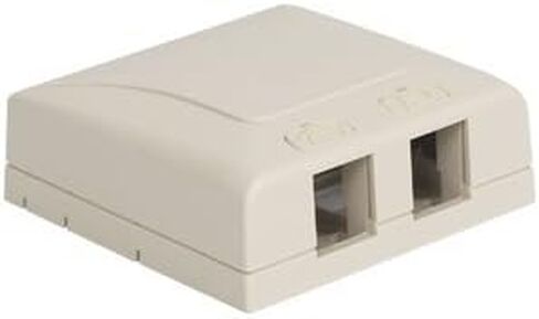 SURFACE MOUNT BOX, ELITE, 2-PORT, WHITE SURFACE MOUNT BOX, ELITE, 2-PORT, WHITE in Saudi Arabia