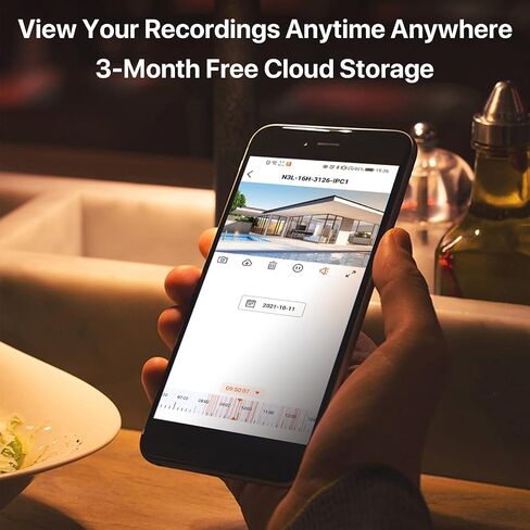 Tenda NVR N3L-16H 4K 16CH Network Video Recorder for Home Security Camera System, 1080p/3MP/4MP/5MP/8MP ONVIF NVR Recorders, H.265 Surveillance Video Recorders, Supports up to 10TB HDD (Not Included) in Saudi Arabia