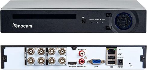 8CH 5M-N/1080N Full High Definition Hybrid for AHD/TVI/CVI/Analog/IP DVR H.265 CCTV Video Recorder P2P Remote Phone Monitoring for Home Security Surveillance System Camera (NO HDD) in Kuwait