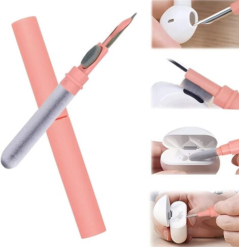Cleaner Kit for Airpods,Earbuds Cleaning kit for Airpods Pro 1 2 3, Multi-Function Cleaning Tool with Brush for Wireless Earphones Bluetooth Headphones Camera and iPhone(White) in Kuwait