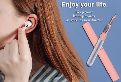 Cleaner Kit for Airpods,Earbuds Cleaning kit for Airpods Pro 1 2 3, Multi-Function Cleaning Tool with Brush for Wireless Earphones Bluetooth Headphones Camera and iPhone(White) in Kuwait