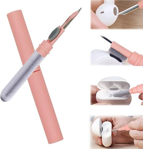 Cleaner Kit for Airpods,Earbuds Cleaning kit for Airpods Pro 1 2 3, Multi-Function Cleaning Tool with Brush for Wireless Earphones Bluetooth Headphones Camera and iPhone(White) in Kuwait