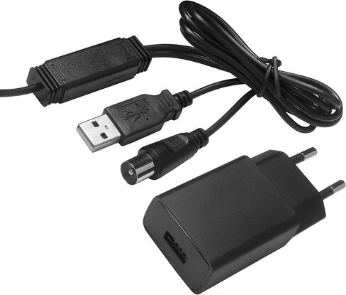 هوائي One For All Amplified HDTV لقنوات تلفزيونية مجانية 1080P 4K، نطاق استقبال طويل 60 ميلًا، معزز للإشارة الخارجية وكابل محوري بطول 10 أقدام، تصميم ثنائي اللون رفيع أبيض/أسود، موديل 14551 in Kuwait