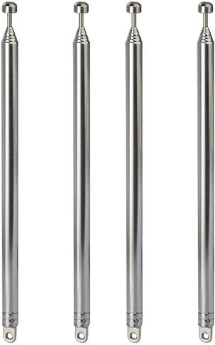 Bingfu 7 Sections Telescopic 74cm AM FM Antenna Portable Radio Antenna Replacement (2-Pack) Compatible with Indoor Portable Radio Home Stereo Receiver AV Audio Video Home Theater Receiver TV Tuner in Kuwait