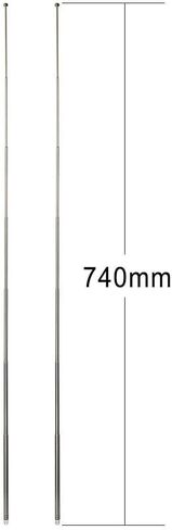 Bingfu 7 Sections Telescopic 74cm AM FM Antenna Portable Radio Antenna Replacement (2-Pack) Compatible with Indoor Portable Radio Home Stereo Receiver AV Audio Video Home Theater Receiver TV Tuner in Kuwait