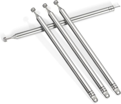 Bingfu 7 Sections Telescopic 74cm AM FM Antenna Portable Radio Antenna Replacement (2-Pack) Compatible with Indoor Portable Radio Home Stereo Receiver AV Audio Video Home Theater Receiver TV Tuner in Kuwait