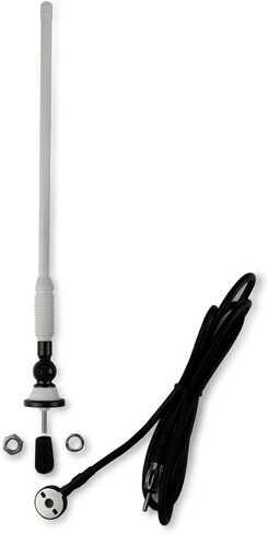 Herdio Waterproof Marine Radio Antenna 3.0mm Connector Rubber Duck Dipole Flexible Mast FM AM Antenna for Boat Car ATV UTV RZR SPA in Kuwait