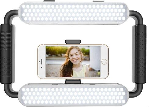 GVM Great Video Maker LED Ring Light 5600K Selfie Light, Smartphone Video Rig & Phone Video Stabilizer for Camera, Smartphone, Makeup, YouTube Setup, Self-Portrait Shooting with Bluetooth in Saudi Arabia