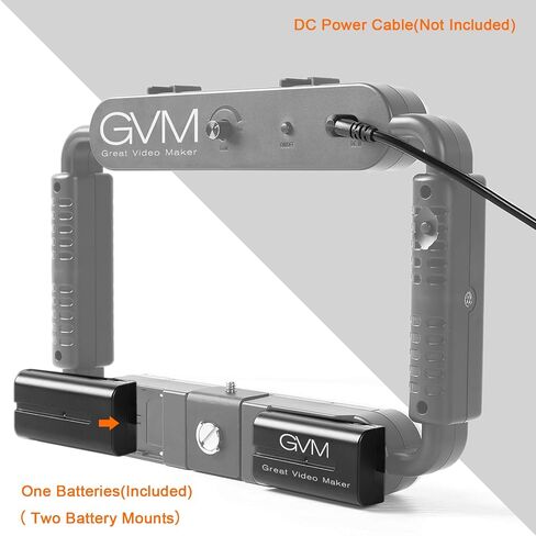 GVM Great Video Maker LED Ring Light 5600K Selfie Light, Smartphone Video Rig & Phone Video Stabilizer for Camera, Smartphone, Makeup, YouTube Setup, Self-Portrait Shooting with Bluetooth in Saudi Arabia