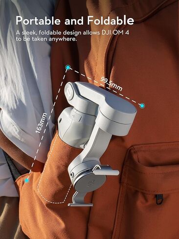 DJI OM 4 - مثبت جيمبال للهواتف الذكية ثلاثي المحاور مع قبضة وحامل ثلاثي القوائم ومثبت جيمبال مثالي لمدونات الفيديو واليوتيوب والفيديو المباشر ومثبت الهاتف المتوافق مع iPhone وAndroid in Kuwait