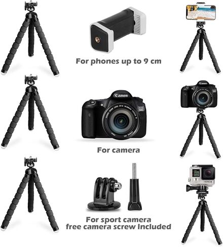 UBeesize 10’’ Ring Light with Tripod, Selfie Ring Light with 62’’ Tripod Stand, Light Ring for Video Recording ＆ Live Streaming(YouTube, Instagram, TIK Tok), Compatible with Phones and Cameras in Saudi Arabia