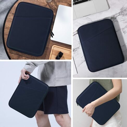 MoKo 9-11 Inch Tablet Sleeve Bag Carrying Case with Accessory Pocket | Fits iPad Air 11-inch M4, iPad Pro 11-inch M5, iPad A16 11-inch, iPad 10/9/8/7th and Tab S9/S8 11-inch, Dark Gray in Kuwait
