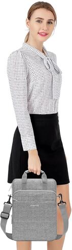 MOSISO Vertical Tablet Sleeve Case Compatible with iPad Pro 12.9 inch M2 & M1 (6th/5th/4th/3rd Gen) 2022-2018,Surface Pro 12.3 inch X/7/6/5/4/3/2/1,Shoulder Bag Front Raised & Horizontal Pocket, Black in Kuwait