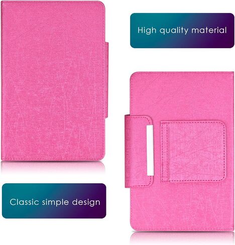 DETUOSI Universal 8.0 inch Android Tablet Case with Keyboard, Removable Wireless Bluetooth Keyboard + PU Leather Folio Book Cover + Stand, Travel Portable Sleeve for iOS/Android/Windows System Tablet in Kuwait