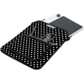 USA GEAR Soft Tablet Sleeve Case Compatible with Boogie Board 8.5 inch, Wacom Intuos Creative Small CTL4100, Huion Inspiroy H640P Graphics Tablet, and Other 10 inch Pen Drawing Tablets (Polka Dot)