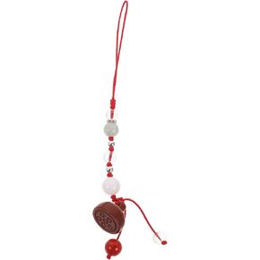 Hemobllo Cell Phone Strap Jade Phone Charm Key Agate Chain Car Key Hanging Pendants Decor for Car Phone Fan Clothing Decor Green