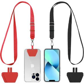 CACOE Phone Lanyard, Black+Gray, 2 Pack in Saudi Arabia