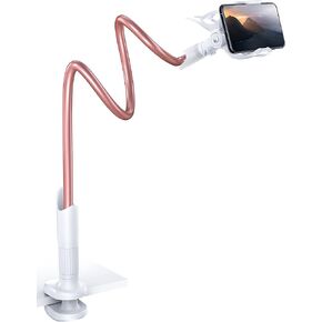 Lamicall Gooseneck Bed Phone Holder 33.4" Full Adjustable Flexible Arm | Fast Install, Full Adjustable, Stable Flexible Long Arm, Bedside Multipurpose Holder for 4-7" Phone, iPhone 17 Pro Max Air in Saudi Arabia