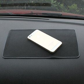 Tianmei 10.6" x 5.9" Extra Large Size Anti-Slip Rubber Pad, Car Dashboard Universal Non-Slip Mat Use for Cell Phones, Sunglasses, Keys, Coins and More (Pink Rabbit)