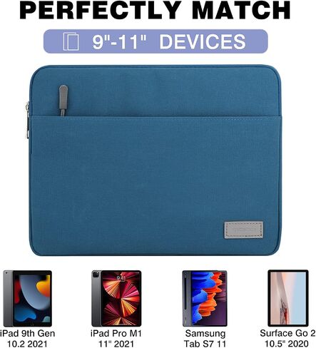 MoKo 7-8 Inch Tablet Sleeve Bag | Tablet Carrying Case Fits iPad Mini A17 Pro/6/5/4/3/2, Black & Gray in Kuwait