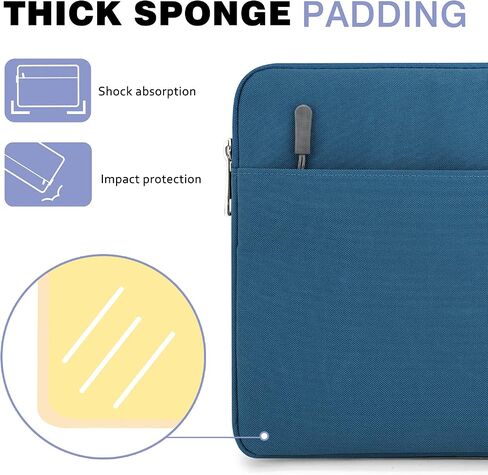 MoKo 7-8 Inch Tablet Sleeve Bag | Tablet Carrying Case Fits iPad Mini A17 Pro/6/5/4/3/2, Black & Gray in Kuwait