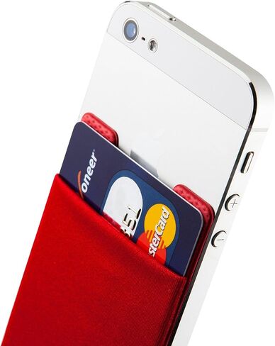 Sinjimoru Basic 2 Grey Cell Phone Wallet Stick-On - Adhesive iPhone & Android Card Holder Pouch in Kuwait