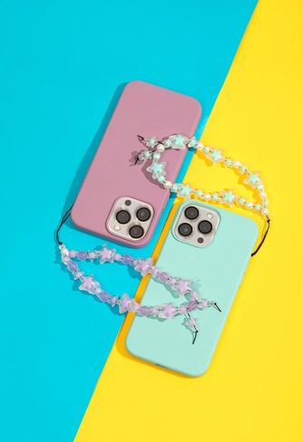 Fechdoo Cell Wrist Strap Cute Phone Chain, Phone Lanyard Clay Beaded Charm Chain, Phone Charm Accessories Cute Lightweight Women in Saudi Arabia