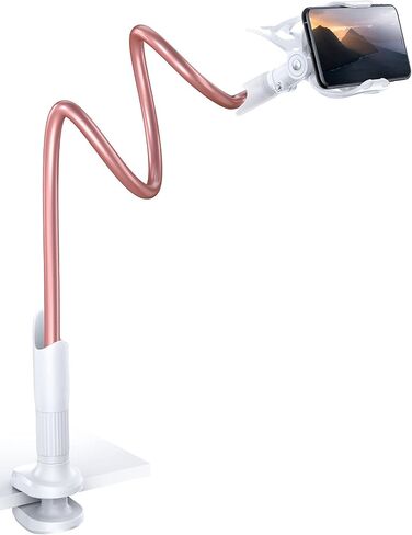 Lamicall Gooseneck Bed Phone Holder 33.4" Full Adjustable Flexible Arm | Fast Install, Full Adjustable, Stable Flexible Long Arm, Bedside Multipurpose Holder for 4-7" Phone, iPhone 17 Pro Max Air in Kuwait