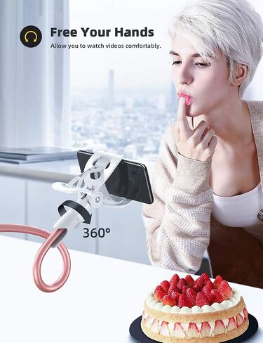 Lamicall Gooseneck Bed Phone Holder 33.4" Full Adjustable Flexible Arm | Fast Install, Full Adjustable, Stable Flexible Long Arm, Bedside Multipurpose Holder for 4-7" Phone, iPhone 17 Pro Max Air in Kuwait