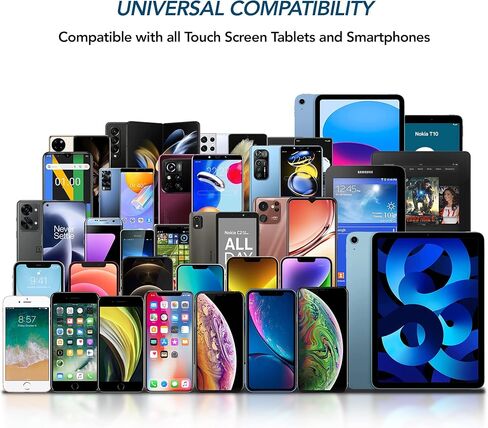 اقلام ستايلس لشاشات اللمس، قلم ستايلس للايباد، قلم ستايلس للتابلت، حساسية عالية ونقاط دقيقة عالمية لاجهزة اندرويد/الجوال/ايباد برو/اير/اندرويد/وجميع الاجهزة، عبوة من 10 قطع in Kuwait