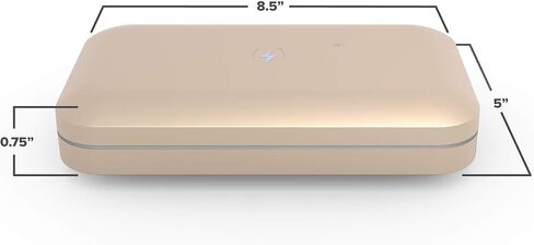 مطهر الهاتف الخلوي PhoneSoap 3 بالأشعة فوق البنفسجية وصندوق شاحن الهاتف الخليوي العالمي المزدوج | براءة اختراع وثبت سريريًا معقم ضوء الأشعة فوق البنفسجية بدرجة 360 درجة | يطهر ويشحن جميع الهواتف (أسود) in Kuwait