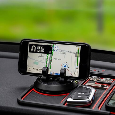 لوحة هاتف مضادة للانزلاق لسيارة 4 في 1، حامل هاتف محمول عالمي متعدد الوظائف يدور 360 درجة، علاج عطري، لوحة أرقام الهاتف وحصيرة مضادة للانزلاق وما إلى ذلك in Kuwait