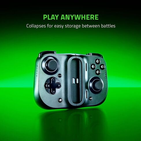 Razer Kishi Mobile Game Controller/Gamepad for iPhone iOS: Works with most iPhones – X, 11, 12, 13, 13 Max - Apple Arcade, Amazon Luna, Google Stadia - Lightning Port Passthrough - MFi Certified in Kuwait
