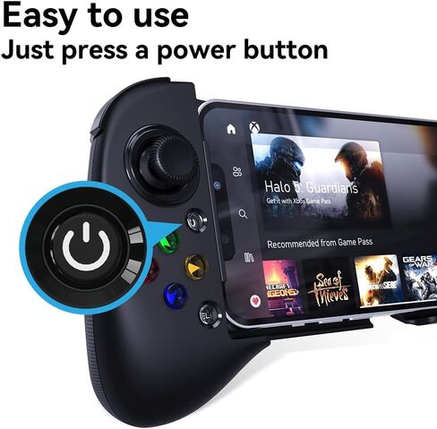 ShanWan Mobile Game Controller for iphone/Android with PHONE CASE Support, Bluetooth Wireless Gamepad - PS Remote Play, Xbox Cloud, Steam Link, GeForce NOW, MFi Arcade Games-Long Battery Life in Kuwait